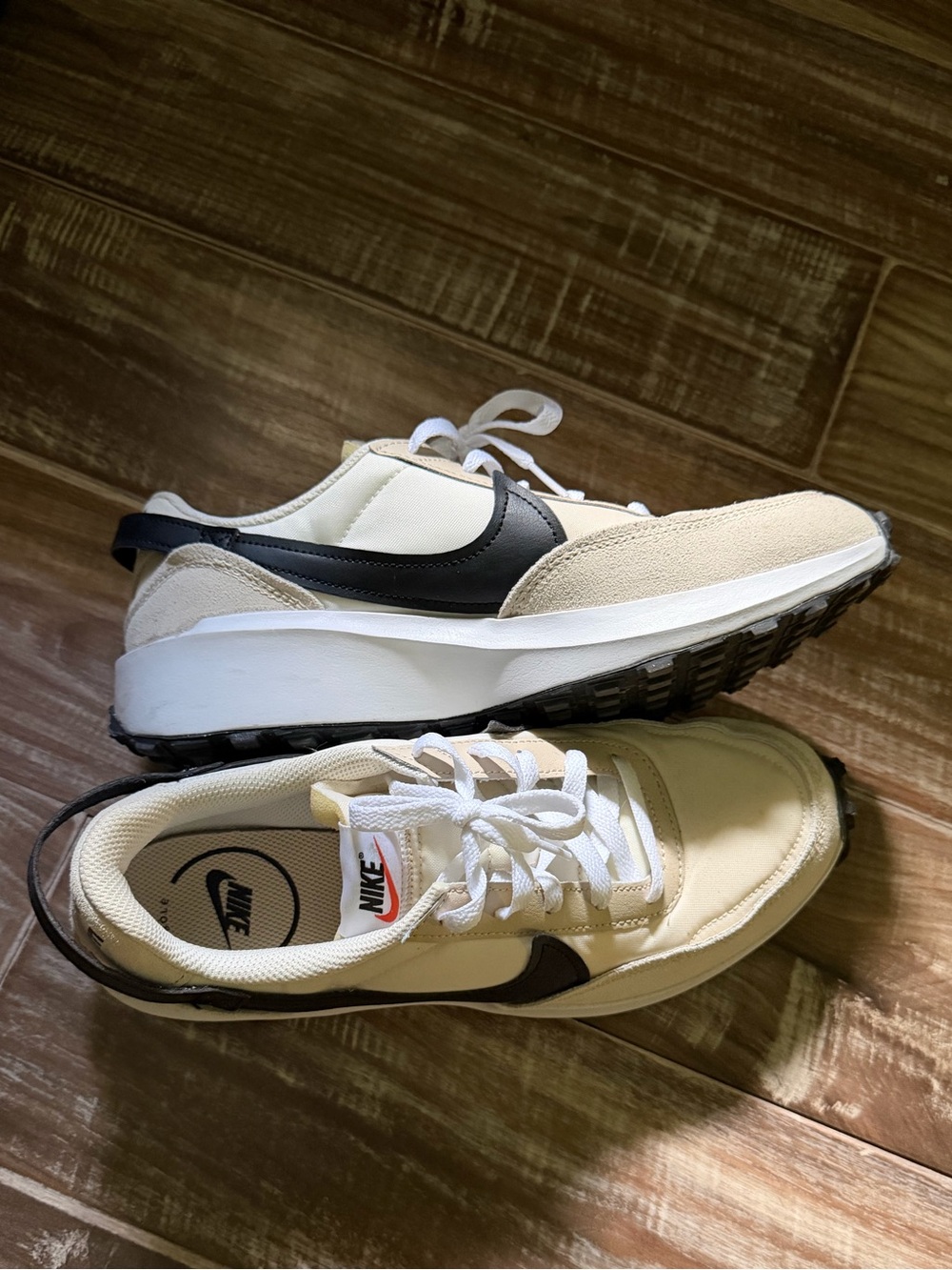 Nike Women's Sneakers in White, Beige & Black - Picture 8 of 11